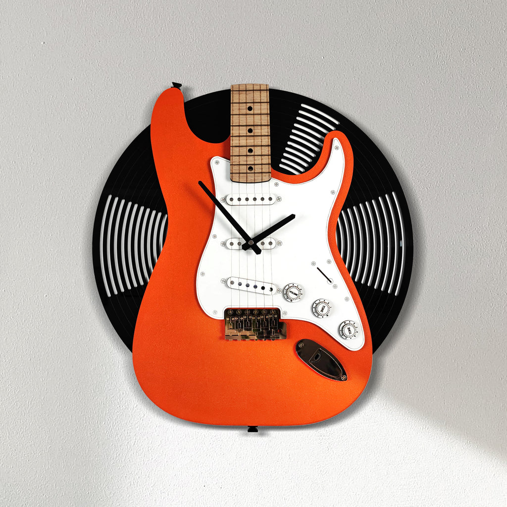 Stratocaster Elektro Gitar Duvar Saati